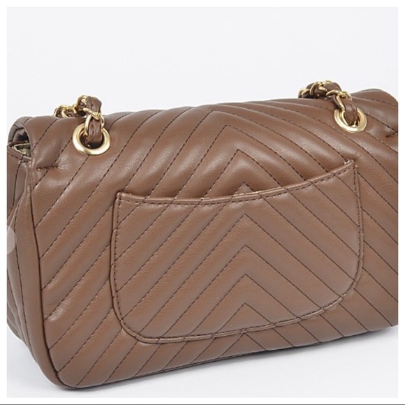 Fabulous Chic Vegan Jasmine Quilted Shoulder Chain Bag - Picture 5 of 5